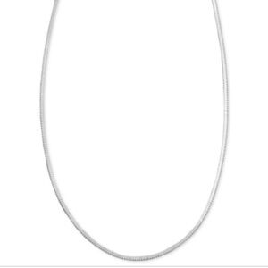 NWT Giani Bernini Sterling Silver Necklace 16 Inch Squared Snake Chain